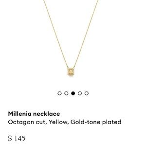 Swarovski Millenia necklace
Octagon cut, Yellow, Gold-tone plated